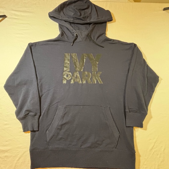 Ivy Park x Adidas Black Pullover Hoodie Medium Logo Sweatshirt - Picture 2 of 13